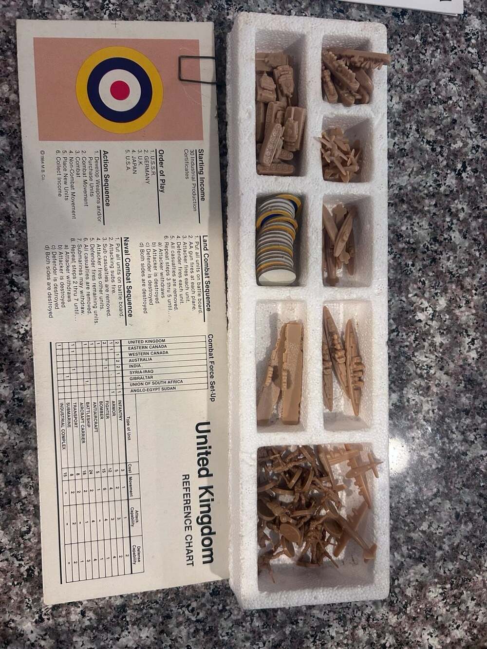 1984 Milton Bradley Axis & Allies Gamemaster Series Board Game - Picture 9 of 11